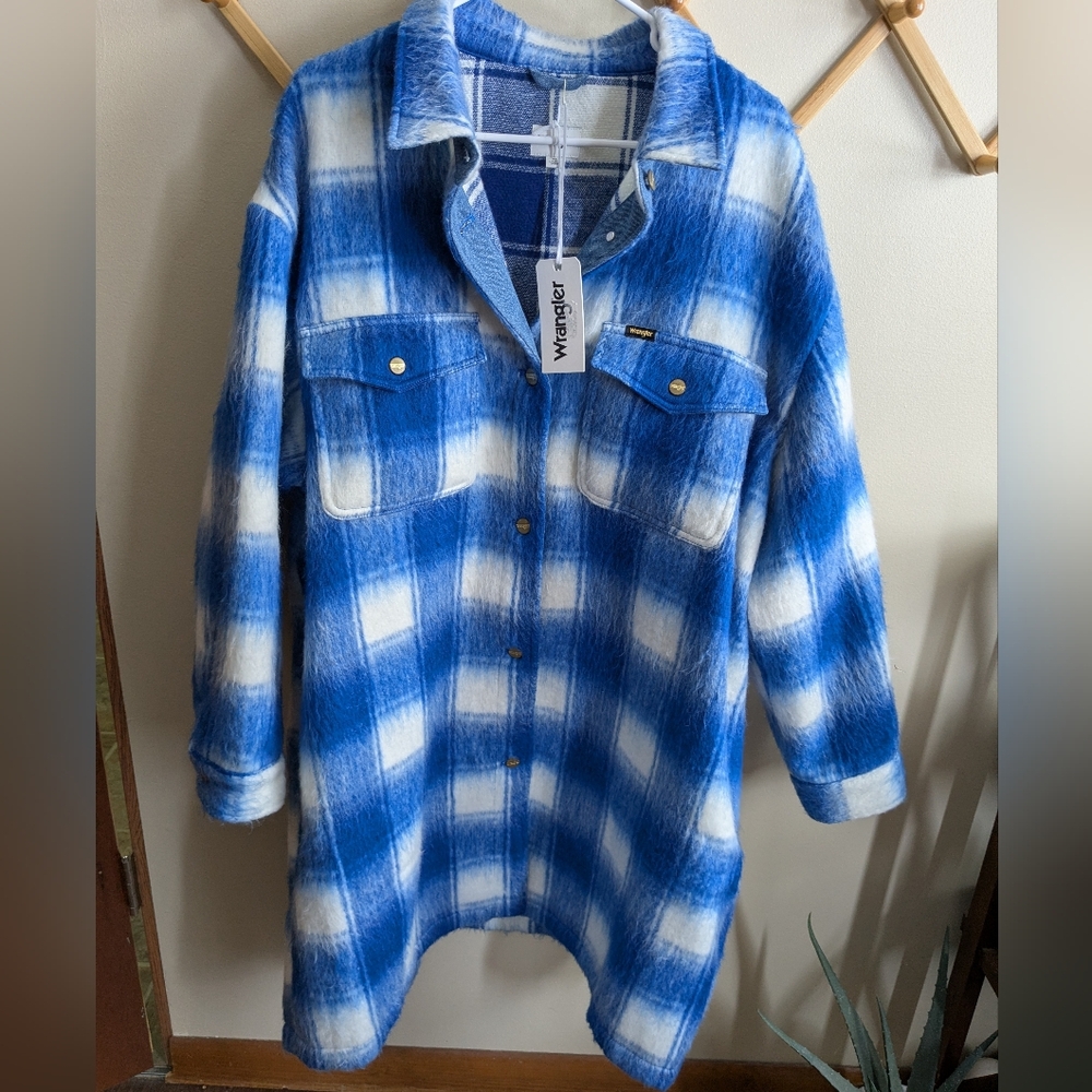 NEW Wrangler x Free People Plaid Jacket